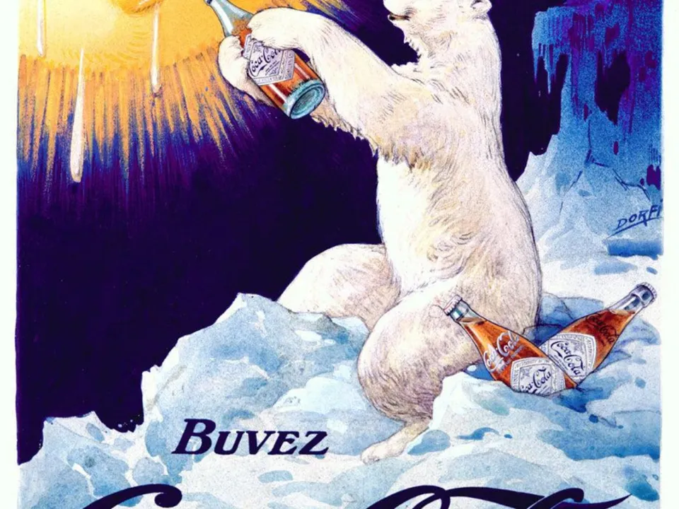 Photo for Coca-Cola French Polar Bear Advertisement (1922)