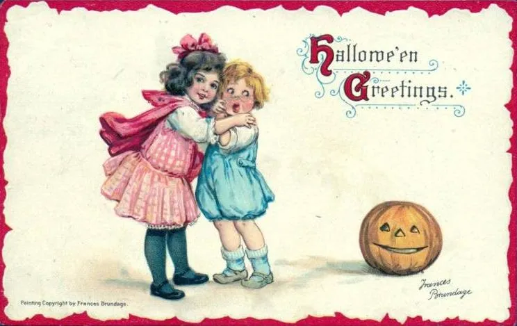 Photo for Postcard: Frances Brundage Halloween Postcard (c. 1910)